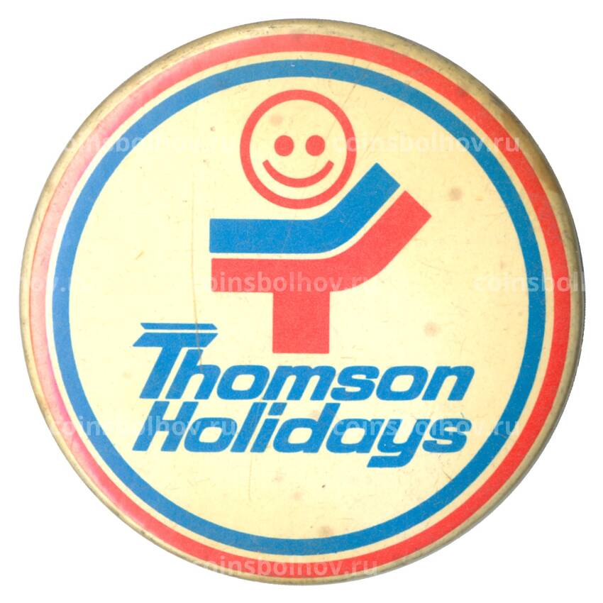 Значок рекламный Thomson Holidays