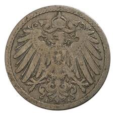 Монета 5 пфеннигов 1890 года А Германия (реверс)