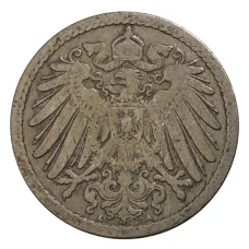 Монета 5 пфеннигов 1890 года А Германия (реверс)