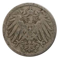 Монета 5 пфеннигов 1897 года А Германия (реверс)