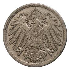 Монета 5 пфеннигов 1914 года А Германия (реверс)