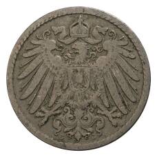 Монета 5 пфеннигов 1892 года G Германия (реверс)