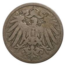 Монета 10 пфеннигов 1893 года G Германия (реверс)