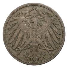 Монета 10 пфеннигов 1893 года G Германия (реверс)