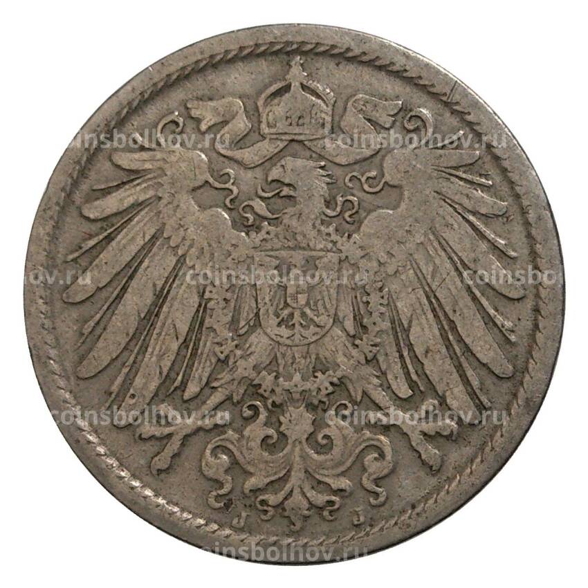 Монета 10 пфеннигов 1901 года J Германия (вид 2)
