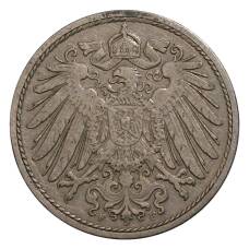 Монета 10 пфеннигов 1904 года F Германия (реверс)