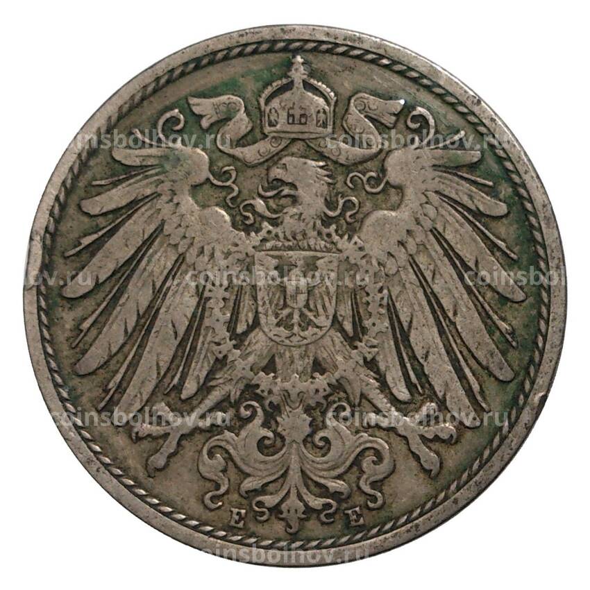 Монета 10 пфеннигов 1905 года Е Германия (вид 2)