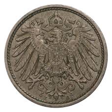 Монета 10 пфеннигов 1914 года Е Германия (реверс)