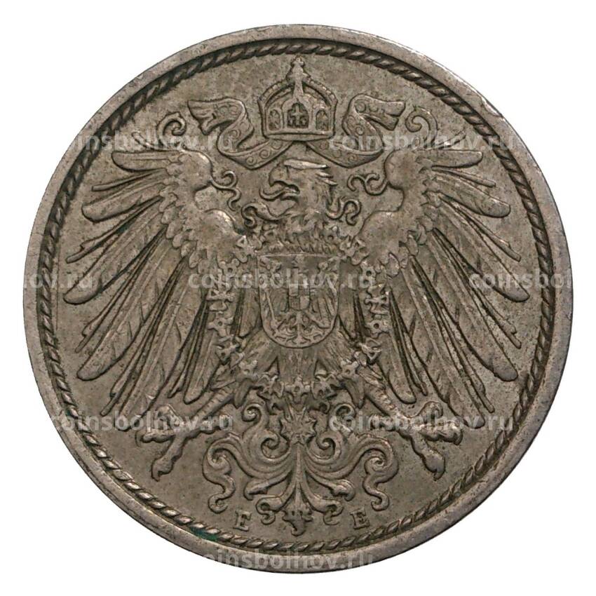 Монета 10 пфеннигов 1914 года Е Германия (вид 2)