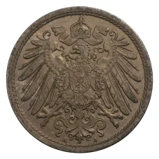 Монета 10 пфеннигов 1915 года А Германия (реверс)