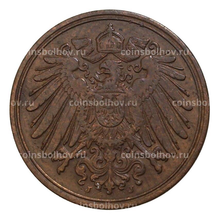 Монета 1 пфенниг 1904 года J Германия (вид 2)