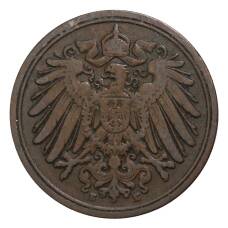 Монета 1 пфенниг 1905 года Е Германия (реверс)