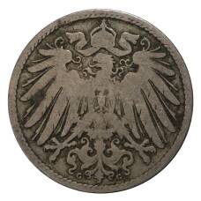 Монета 10 пфеннигов 1890 года G Германия (реверс)