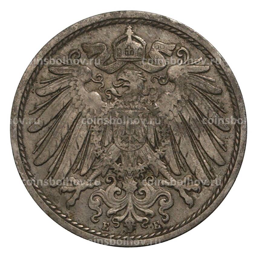 Монета 10 пфеннигов 1909 года Е Германия (вид 2)