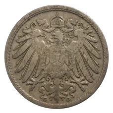 Монета 10 пфеннигов 1905 года G Германия (реверс)