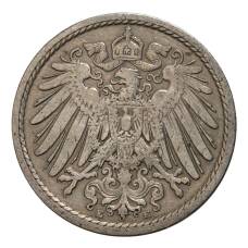 Монета 5 пфеннигов 1902 года Е Германия (реверс)