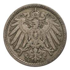 Монета 5 пфеннигов 1902 года Е Германия (реверс)
