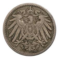 Монета 5 пфеннигов 1904 года Е Германия (реверс)