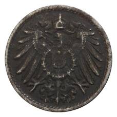 Монета 5 пфеннигов 1915 года G Германия (реверс)
