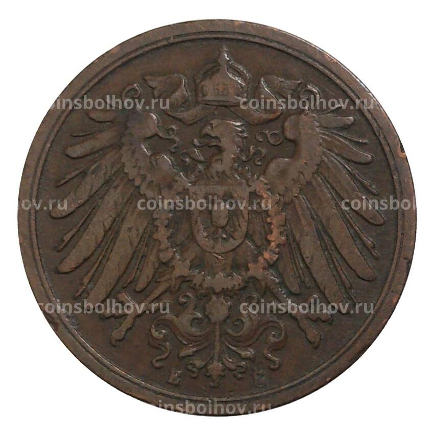 Монета 2 пфеннига 1907 года Е Германия (вид 2)