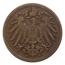 Монета 1 пфенниг 1899 года G Германия (реверс)