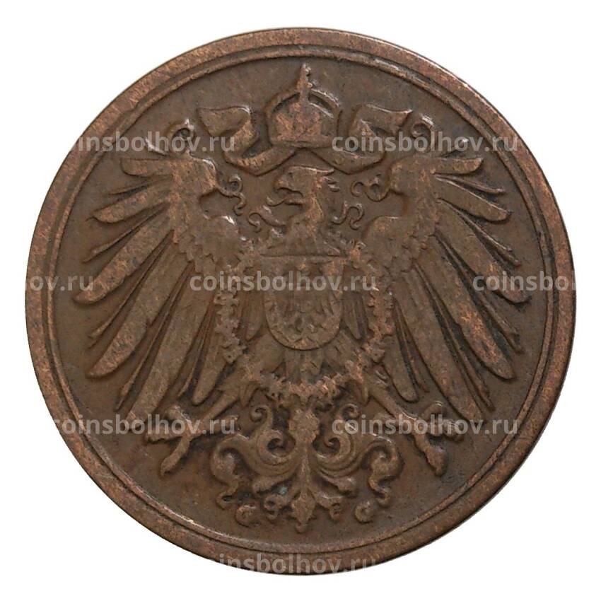Монета 1 пфенниг 1899 года G Германия (вид 2)
