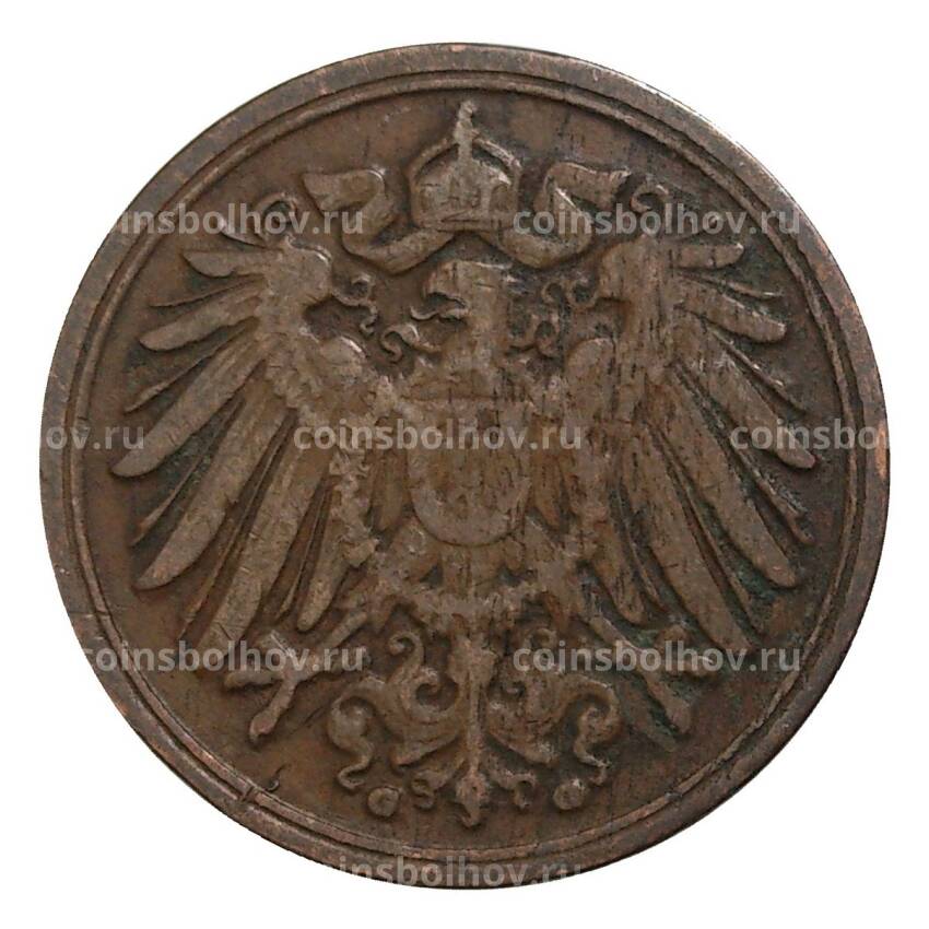 Монета 1 пфенниг 1899 года G Германия (вид 2)