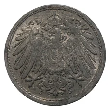 Монета 10 пфеннигов 1922 года Германия (реверс)