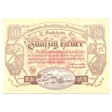 Банкнота 50 геллеров 1921 года Австрия — Нотгельд (аверс)