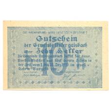 Банкнота 10 геллеров 1920 года Австрия — Нотгельд (реверс)