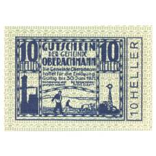 Банкнота 10 геллеров 1920 года Австрия — Нотгельд (аверс)