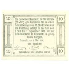 Банкнота 10 геллеров 1920 года Австрия — Нотгельд (вид 2)
