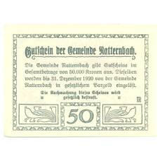 Банкнота 50 геллеров 1920 года Австрия — Нотгельд (вид 2)