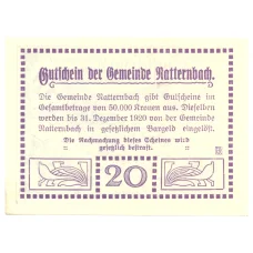 Банкнота 20 геллеров 1920 года Австрия — Нотгельд (вид 2)