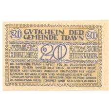 Банкнота 20 геллеров 1920 года Австрия — Нотгельд (реверс)