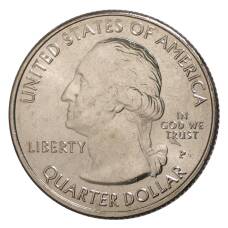 Монета 25 центов 2018 года Р США Национальные парки — №44 Национальное побережье острова Камберленд (реверс)