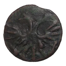 Монета Полушка ВРП 1720-1722 года — подделка в ущерб обращению (реверс)