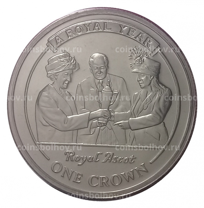 Монета 1 крона 2005 года Гибралтар — Королевский год (Королевский Аскот) (вид 3)