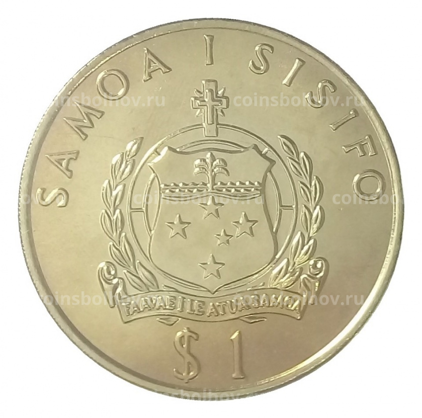 Монета 1 доллар 1992 года Самоа — 40 лет правлению Королевы Елизаветы II (вид 4)