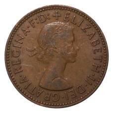 Монета 1/2 пенни 1964 года (реверс)