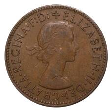 Монета 1/2 пенни 1965 года (реверс)