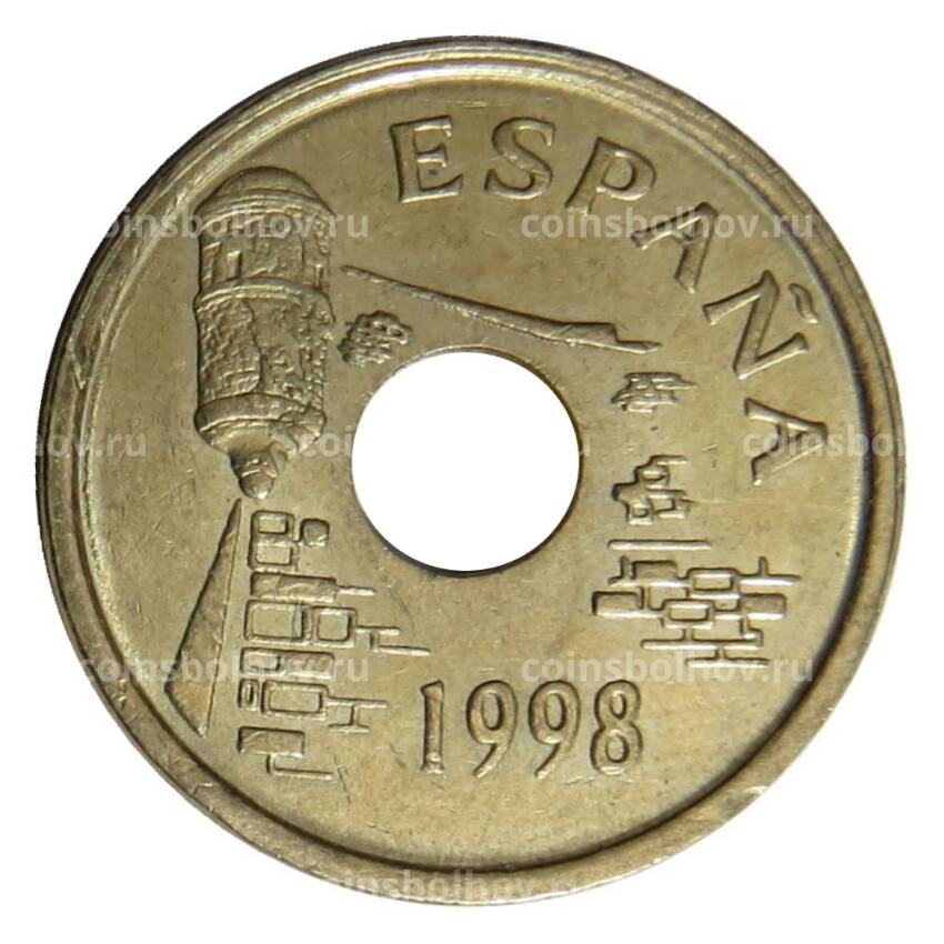 Монета 25 песет 1998 года Испания — Сеута (вид 2)