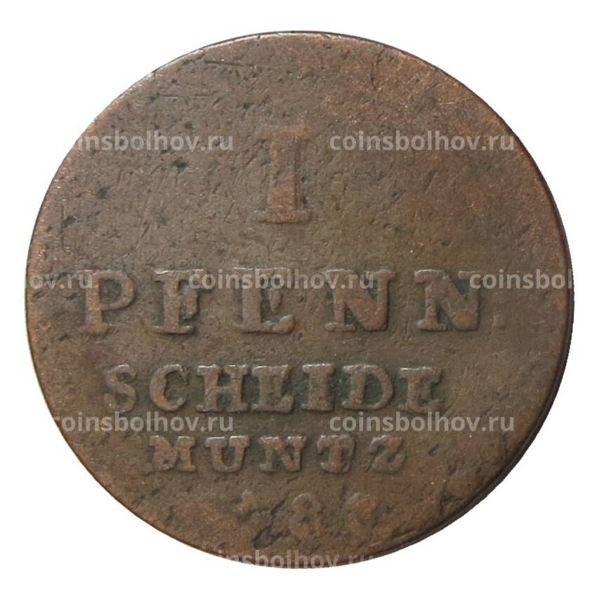 Монета 1 пфенниг 1783 года Германские государства Брауншвейг-Люнебург-Каленберг-Ганновер