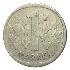 Монета 1 марка 1971 года S Финляндия (реверс)