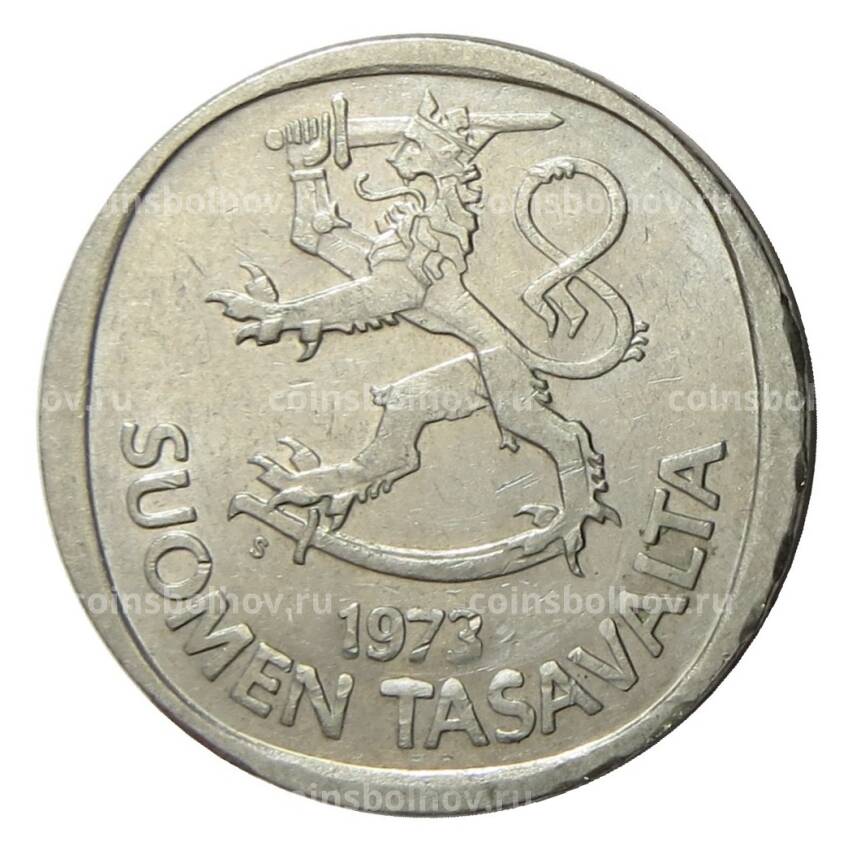Монета 1 марка 1973 года S Финляндия