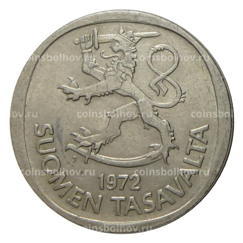 Монета 1 марка 1972 года S Финляндия