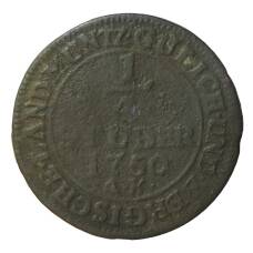Монета 1/4 стубера 1750 года АК Германские государства — Юлих-Берг (аверс)