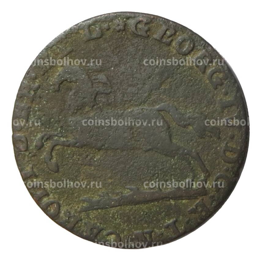 Монета 1 пфенниг 1822 года CVC Германские государства — Брауншвейг-Вольфенбюттель (вид 2)