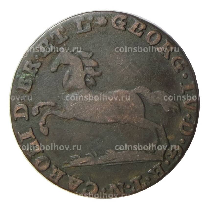 Монета 1 пфенниг 1822 года CVC Германские государства — Брауншвейг-Вольфенбюттель (вид 2)