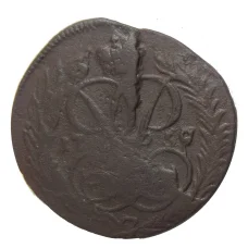 Монета Денга 1759 года (аверс)